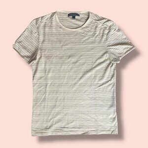 John Varvatos Cap Sleeve Striped Tee
